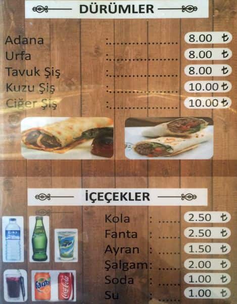Keyif Cafe menu