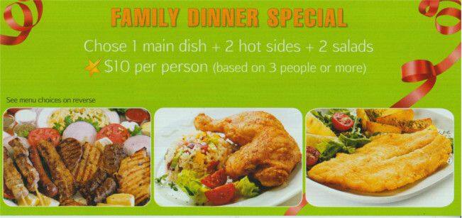 Fresh for less menu