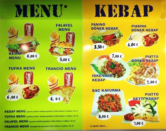 Menu di Tansiki Kebab 