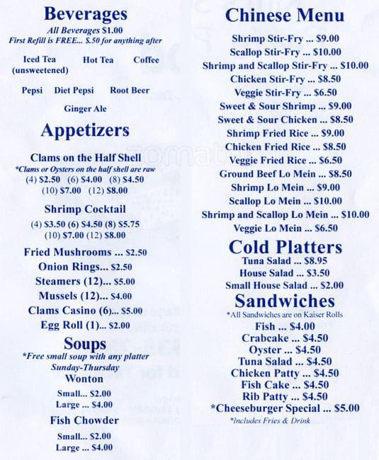 Kim's Seafood Menu, Menu for Kim's Seafood, Phoenixville, Chester ...