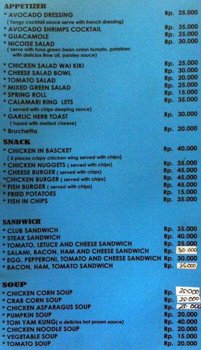 Citra Lestari Menu Menu For Citra Lestari Amed Bali