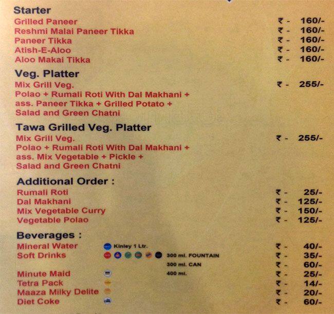Grill Mates menu, Menu restauracji Grill Mates, Kankurgachi, Kolkata