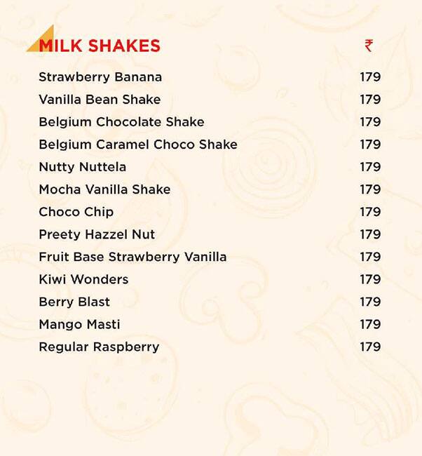 Menu at Waffle House, Hyderabad, 3rd Floor