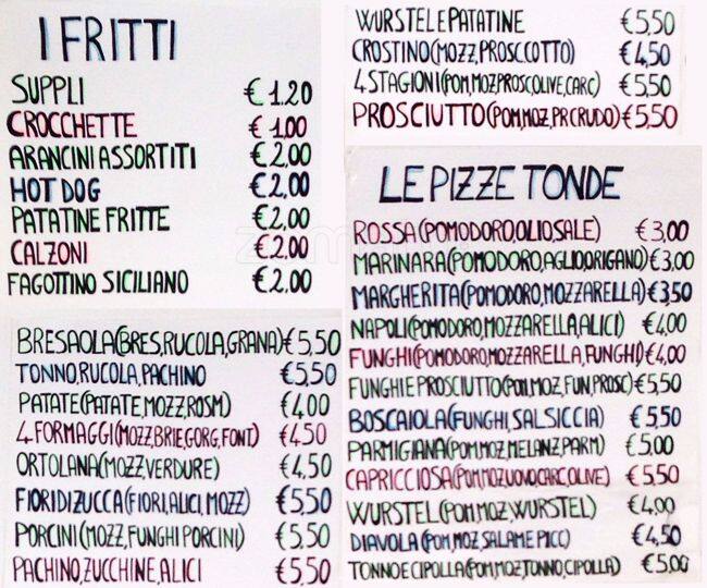 Menu di Dolcincontri 
