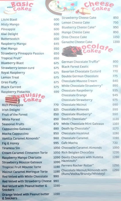 Chocoberry Menu, Menu for Chocoberry, Jayanagar, Bangalore - Zomato