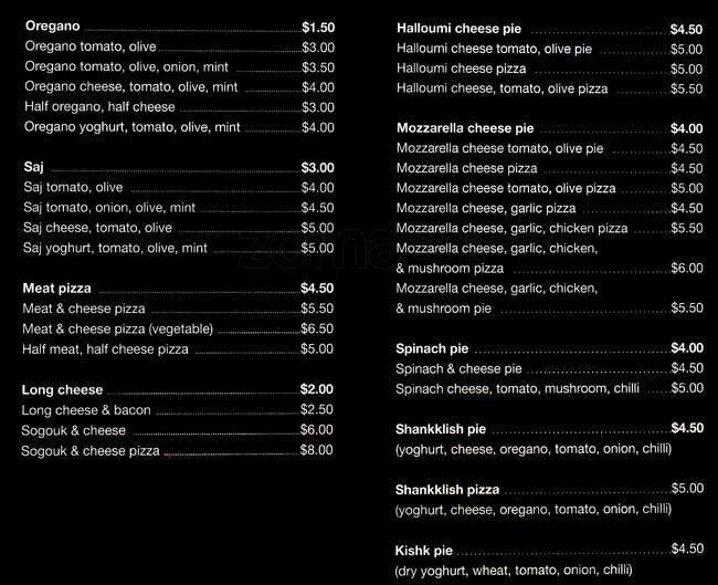 Charlie's Pizzeria and Bakery Menu Urbanspoon/Zomato