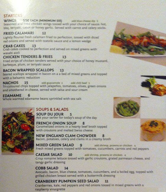 Stages Bistro and Lounge Menu, Menu for Stages Bistro and Lounge