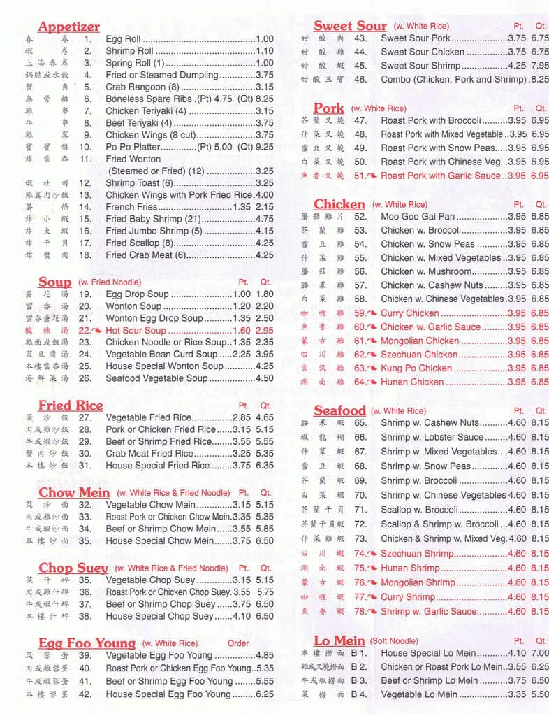 bowling green ky restaurant menus