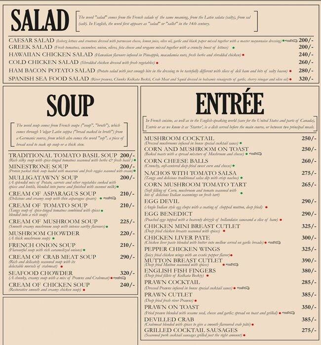 Chapter 2 Menu, Menu for Chapter 2, Kankurgachi, Kolkata Zomato