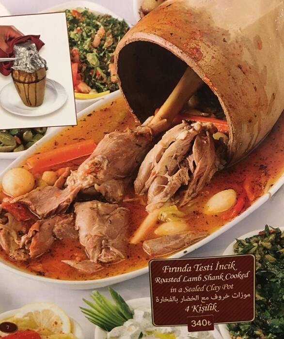 Menu at CZNBurak Medeniyetler Sofrası, Istanbul