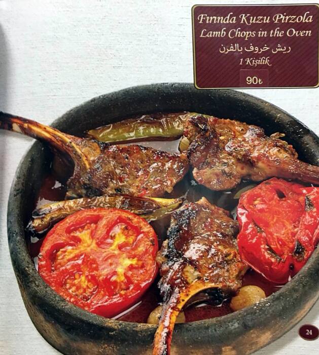 Menu at CZNBurak Medeniyetler Sofrası, Istanbul