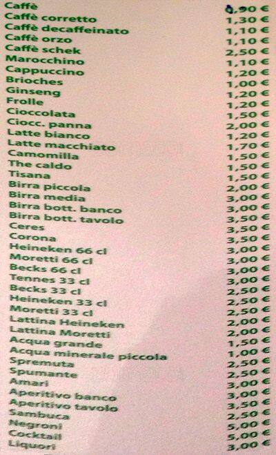 Menu di Bar brown 