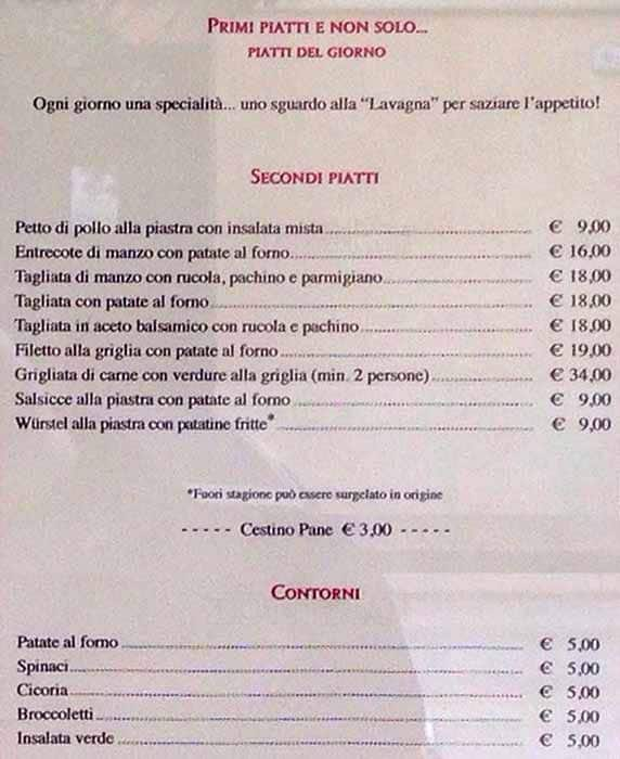 Menu di L'osteria Di Cicerone 