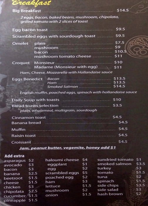 The Coffee Box Menu, Menu for The Coffee Box, Strathfield ...