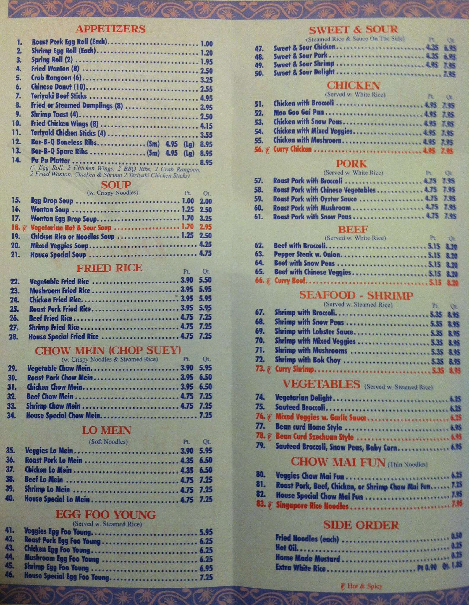 Happy China Menu, Menu for Happy China, Hendersonville, Nashville