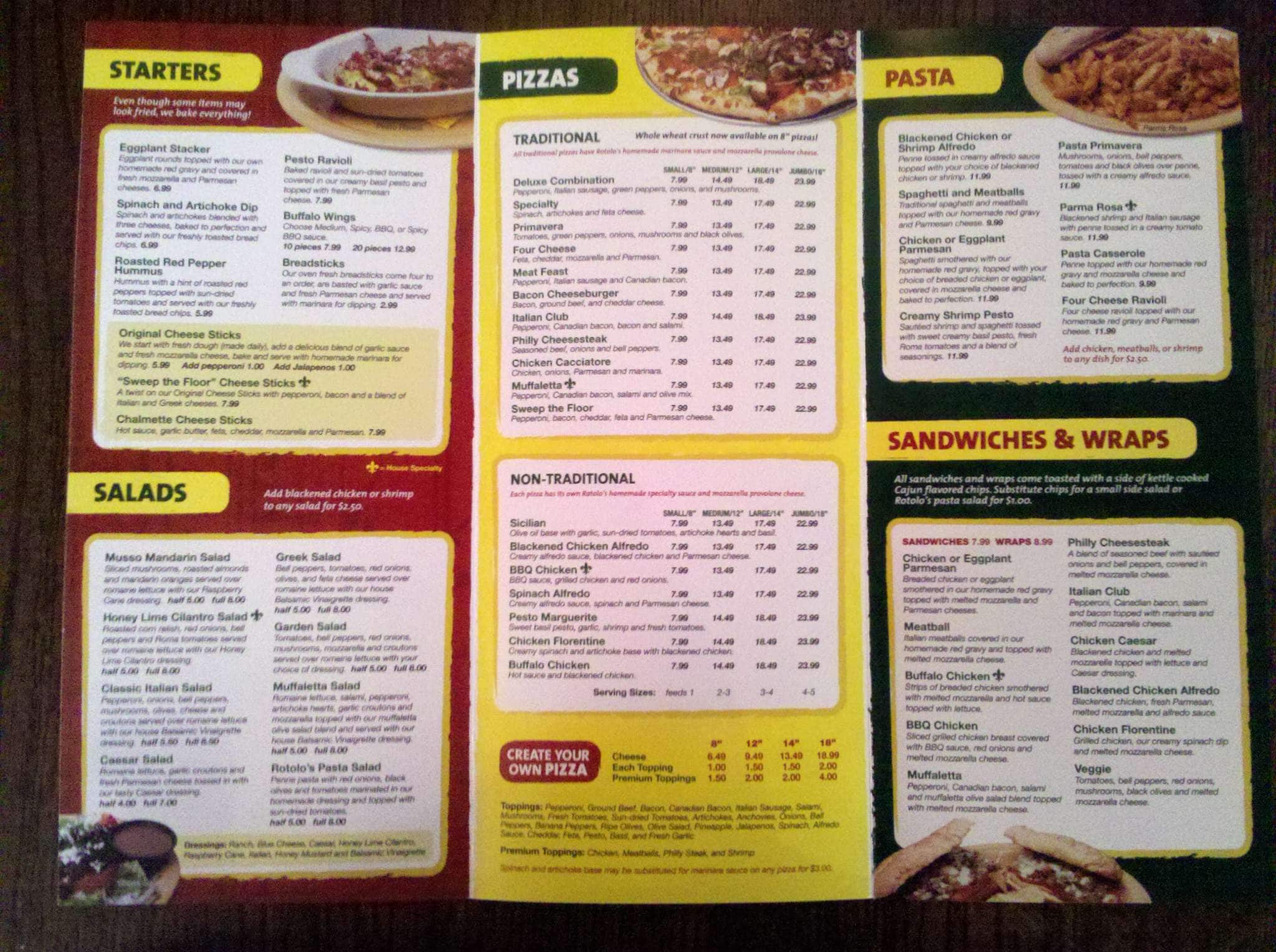 rotolo-s-pizzeria-menu-menu-for-rotolo-s-pizzeria-denham-springs