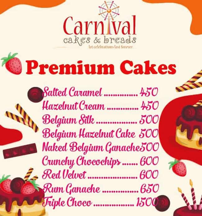 Carnival Cakes & Breads | Bangalore