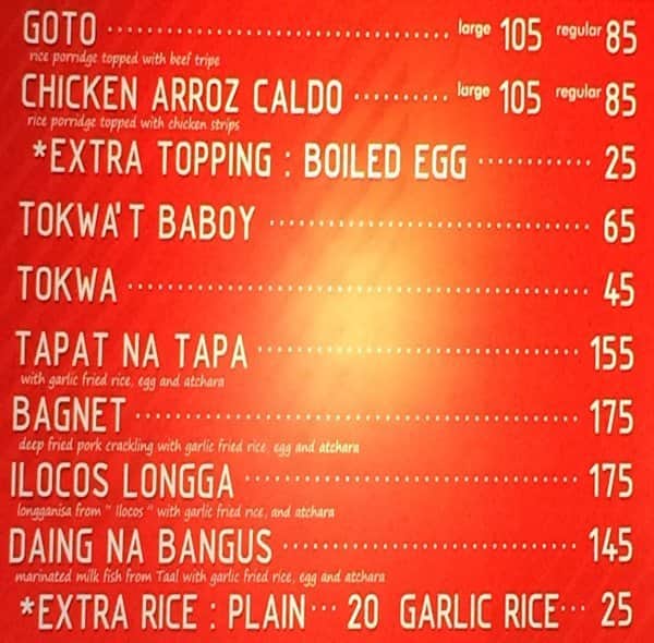 Goto Me Menu, Menu for Goto Me, Tagaytay City, Tagaytay City - Zomato ...