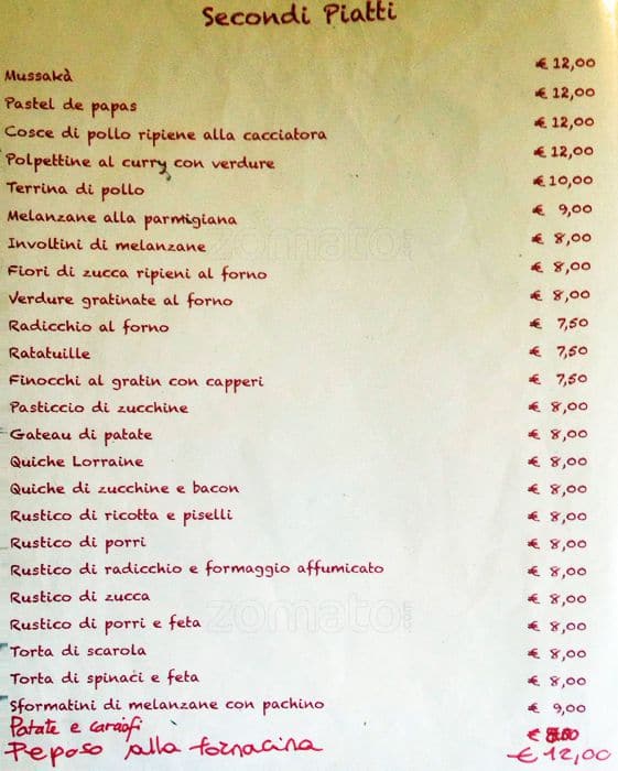 Menu di BISTROT IL CORTILE DEL POLITECNICO 