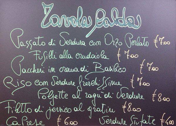 Menu di Gentili Caffè 