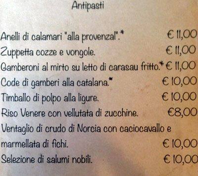 Menu di Mio 