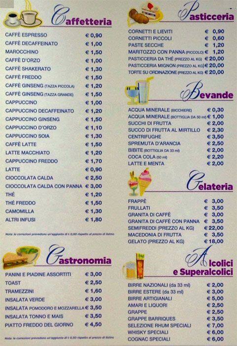 Menu di Dolcita' 