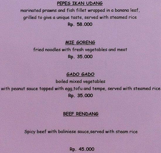 You Me Cafe Menu Menu Untuk You Me Cafe Denpasar Selatan Bali