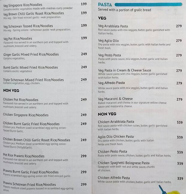 Menu at Chinese Kitchen, Mumbai