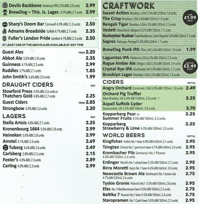 The Lord Denman Menu, Menu for The Lord Denman, Dagenham, London Zomato UK