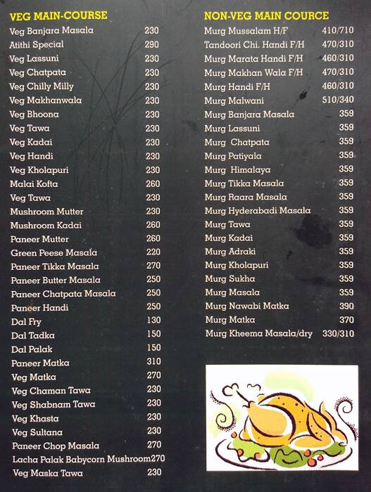 Atithi menu