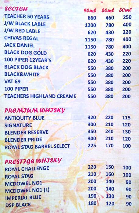 Atithi menu