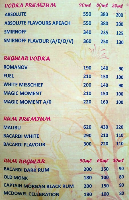 Atithi menu