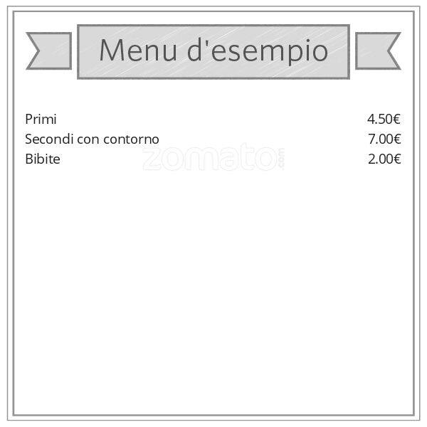 Menu di Caffetteria Portioli 