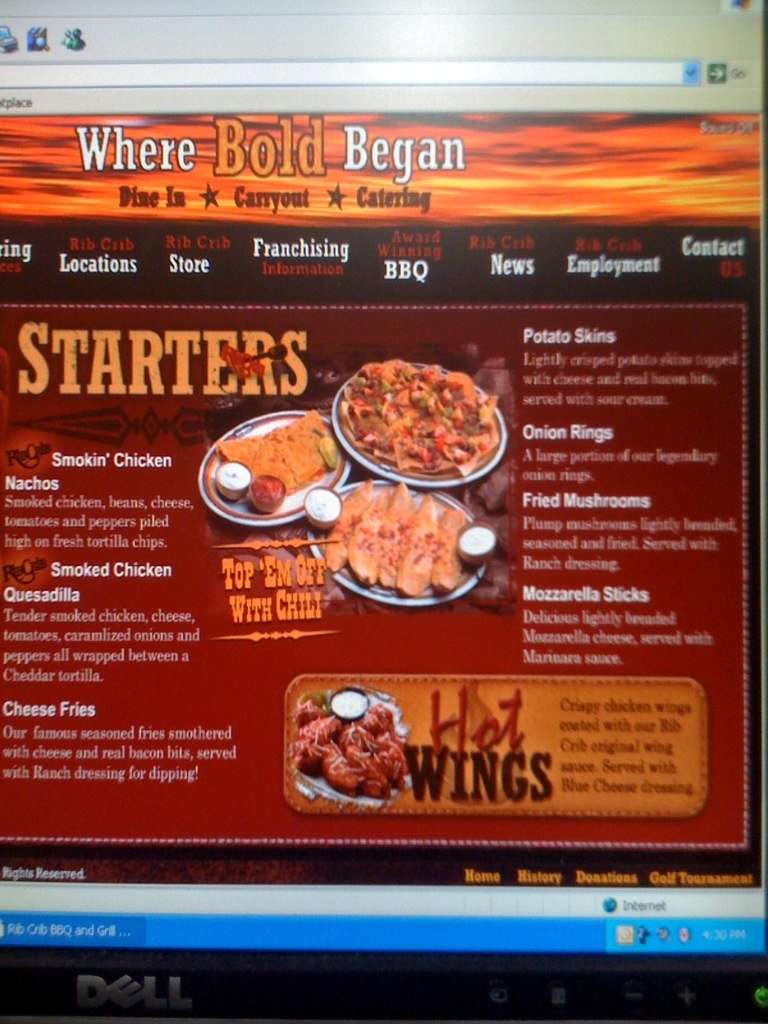 Menu at RibCrib BBQ, Claremore, S Lynn Riggs Blvd