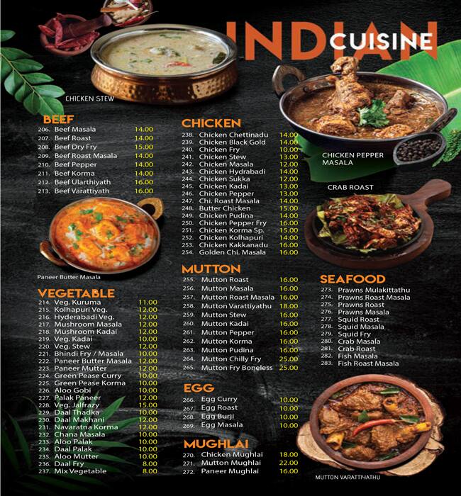 food view restaurant dubai menu