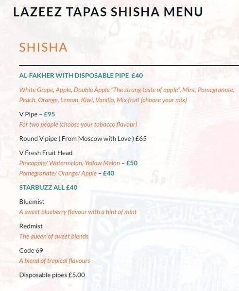 lazees menu