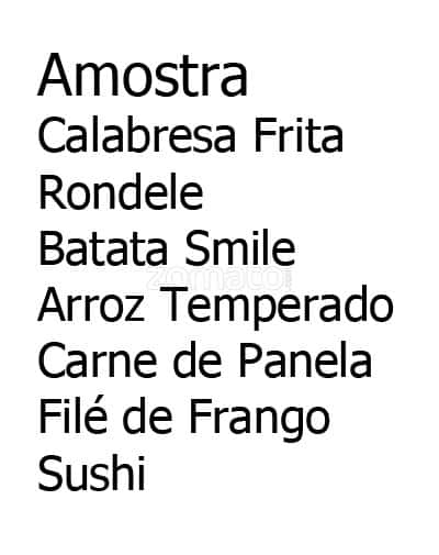 Restaurante Barriga Cheia cardápio