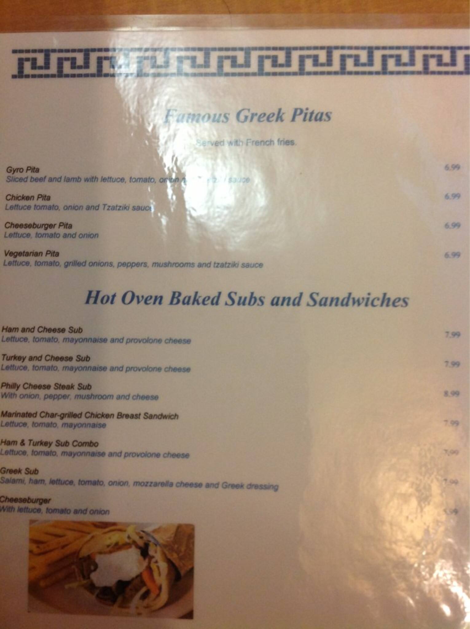 Athena Menu, Menu for Athena, Tyler, Tyler Urbanspoon/Zomato