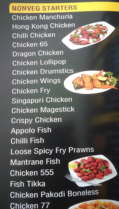 Menu at Akshaya Restaurant, Visakhapatnam