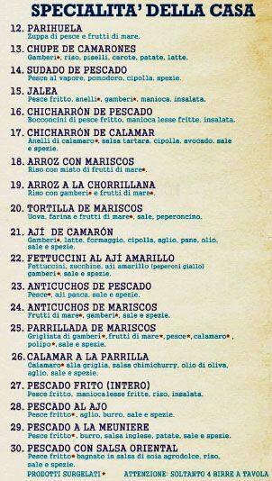 Menu di Restaurante El Chorrillano 2 