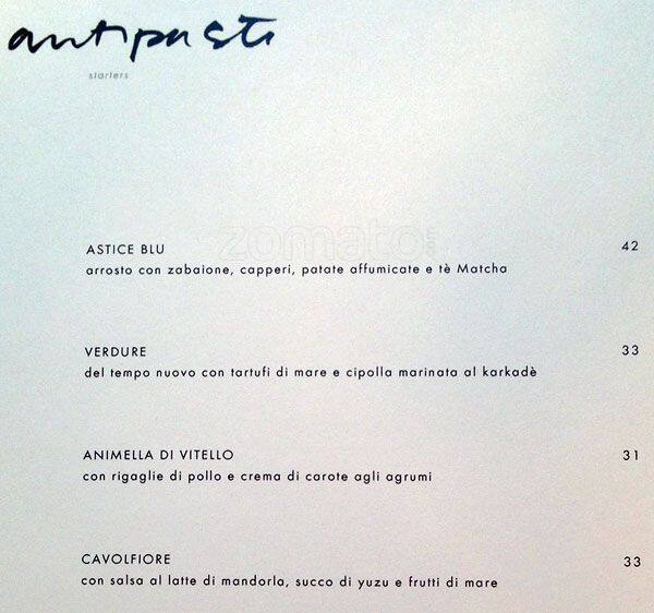 Menu di Seta 