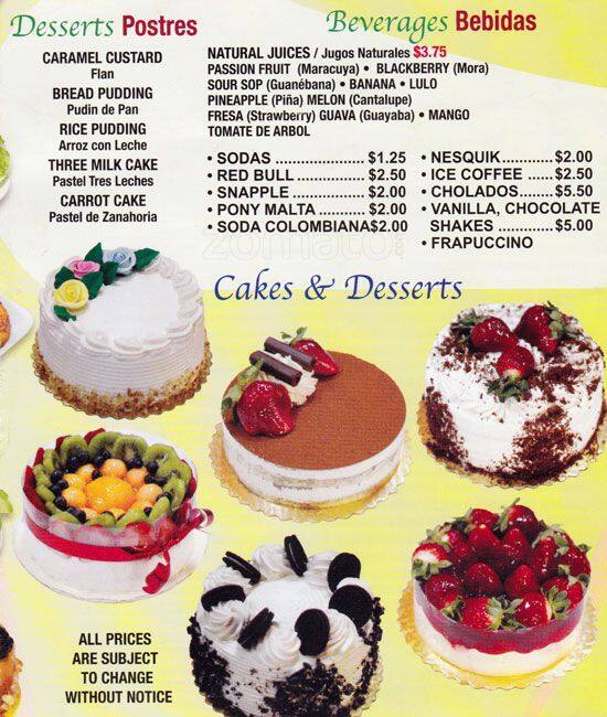 Que Sabor Bakery Cafe Menu, Menu for Que Sabor Bakery Cafe, Elmhurst