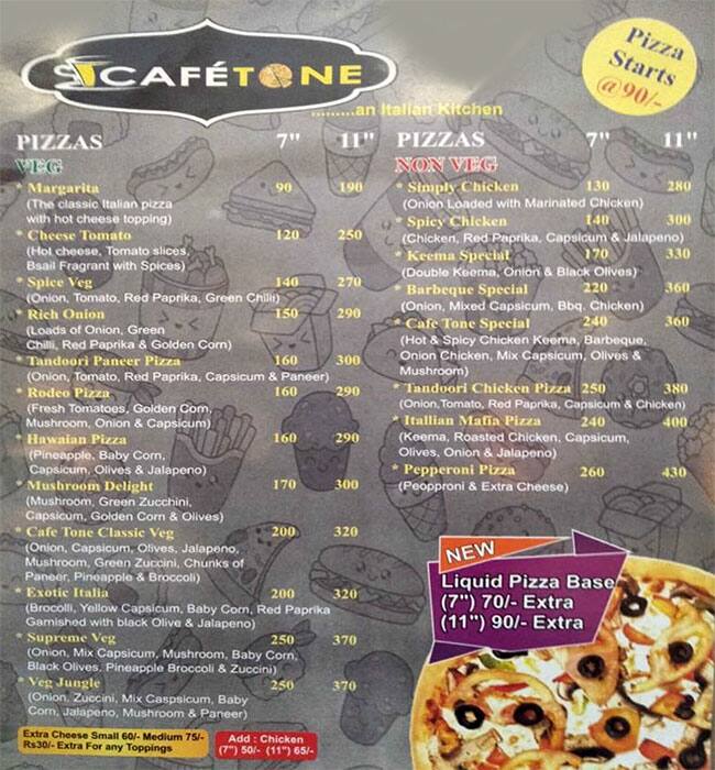 Menu At Cafetone The Italian Kitchen Amritsar