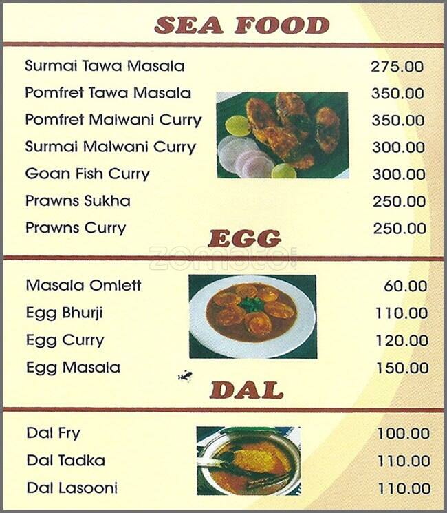 Rudranshu menu