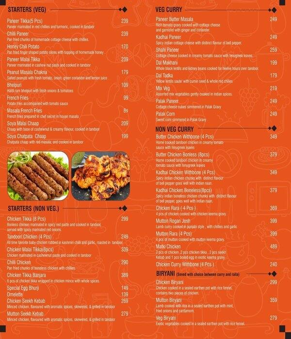 Bats On Delivery Menu, Menu for Bats On Delivery, Golf Course Road