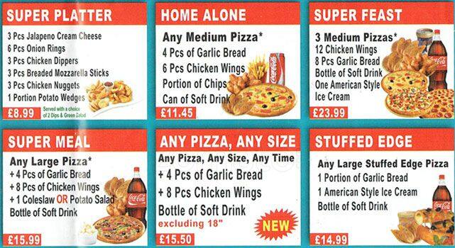 Menu At Super Pizza Pizzeria, London, 292 Old Kent Rd