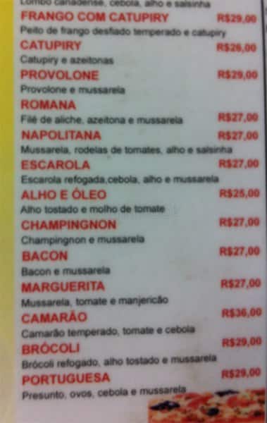 Bar do Lopes cardápio