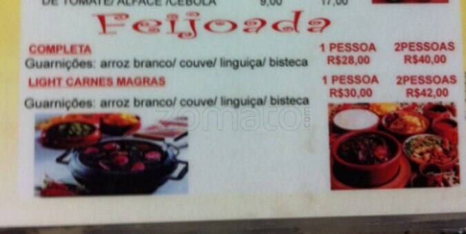 Bar do Lopes cardápio