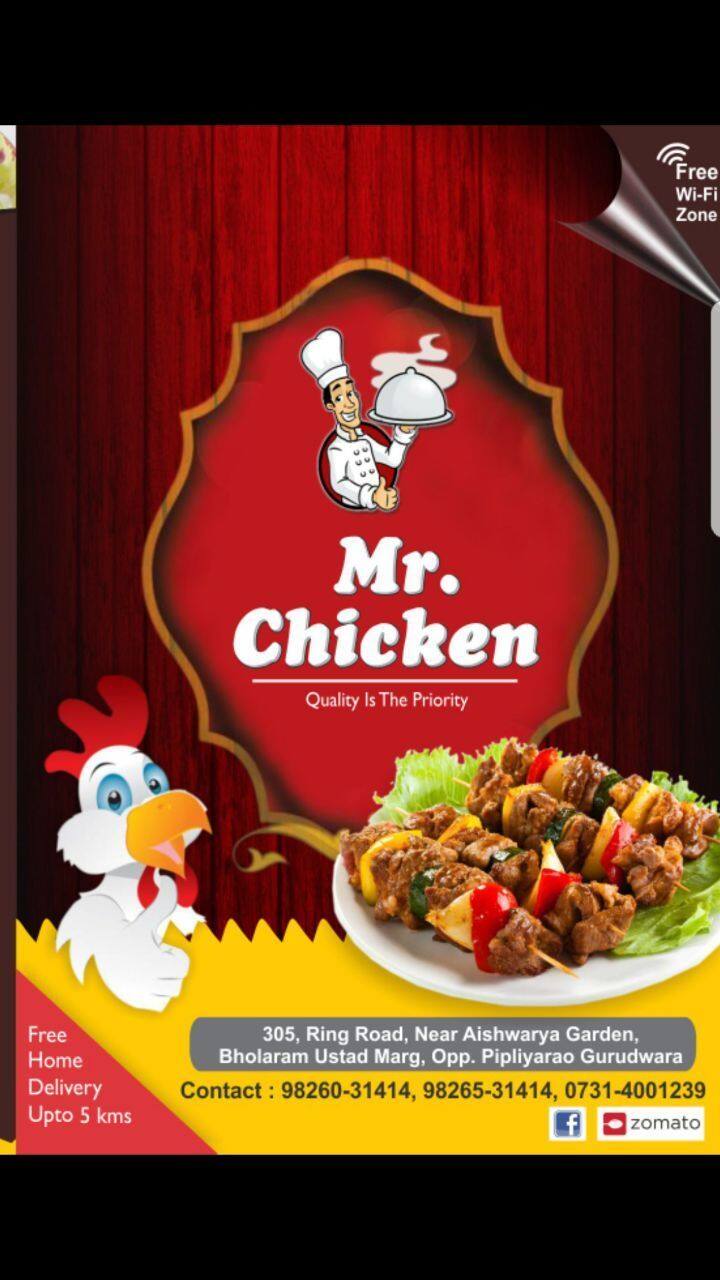 Mr. Chicken Menu, Menu for Mr. Chicken, Bhawar Kuan, Indore Zomato