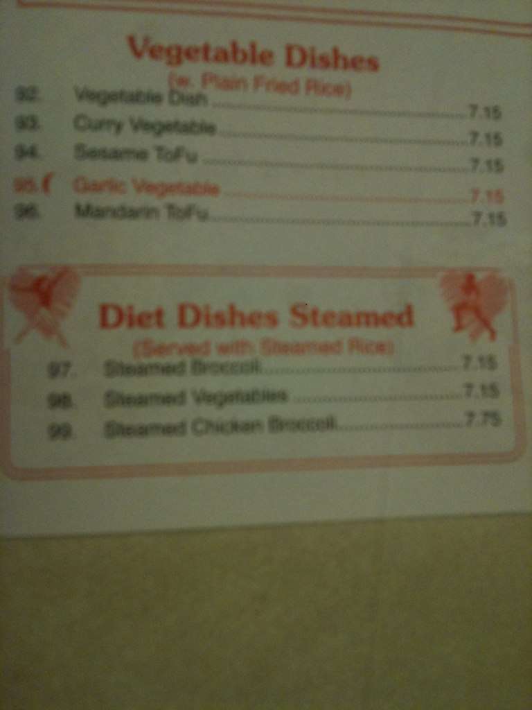 Menu At Wok N Go Restaurant Danville